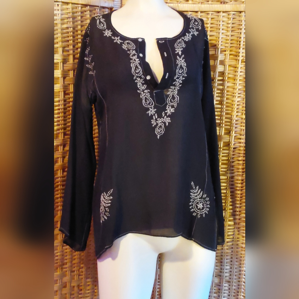 White House / Black Market silk top